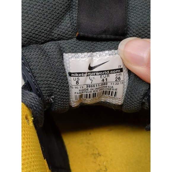 Nike Mavrk Mid 2 Size 8 Shoes Mens Gray Mango Laser Orange Sneakers‎ 386611-080 - Picture 8 of 10